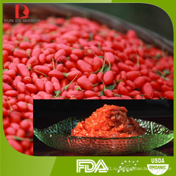 Высокое качество ningxia свежий органический красный goji ягода варенье / лайчи варенье